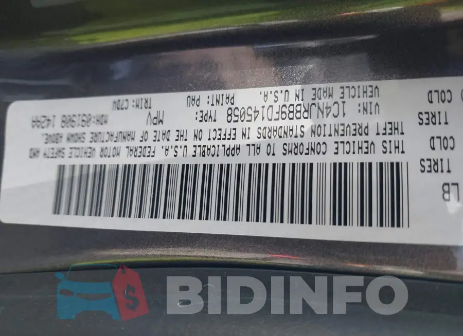 1C4NJRBB9FD145058 Photo# 9