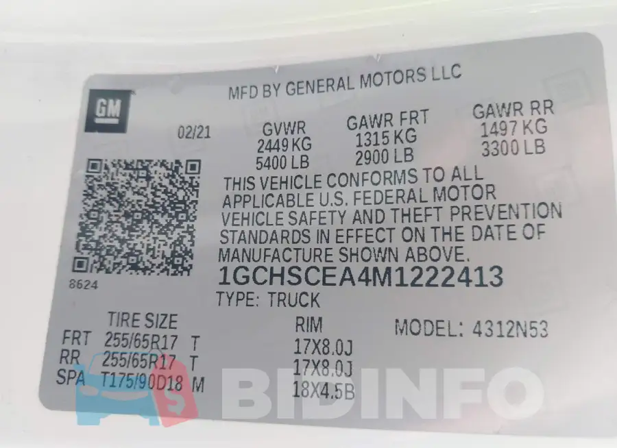 1GCHSCEA4M1222413 Photo# 9