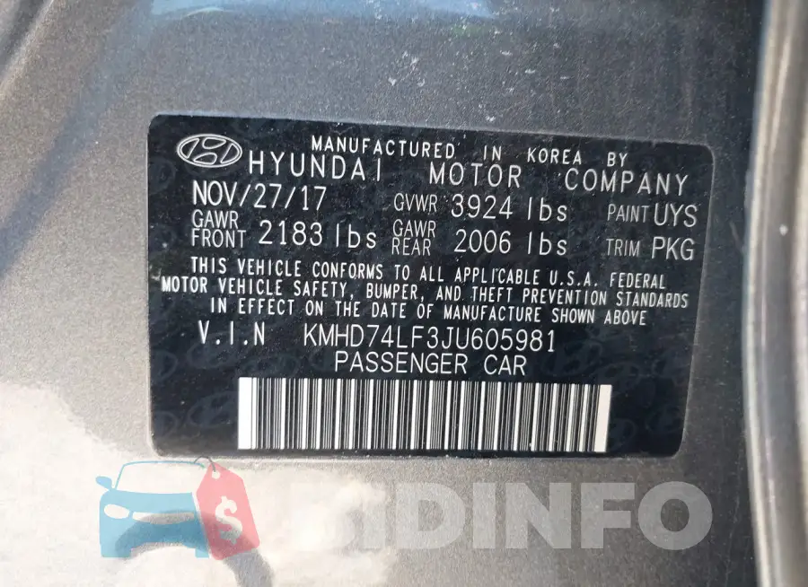 KMHD74LF3JU605981 Photo# 9