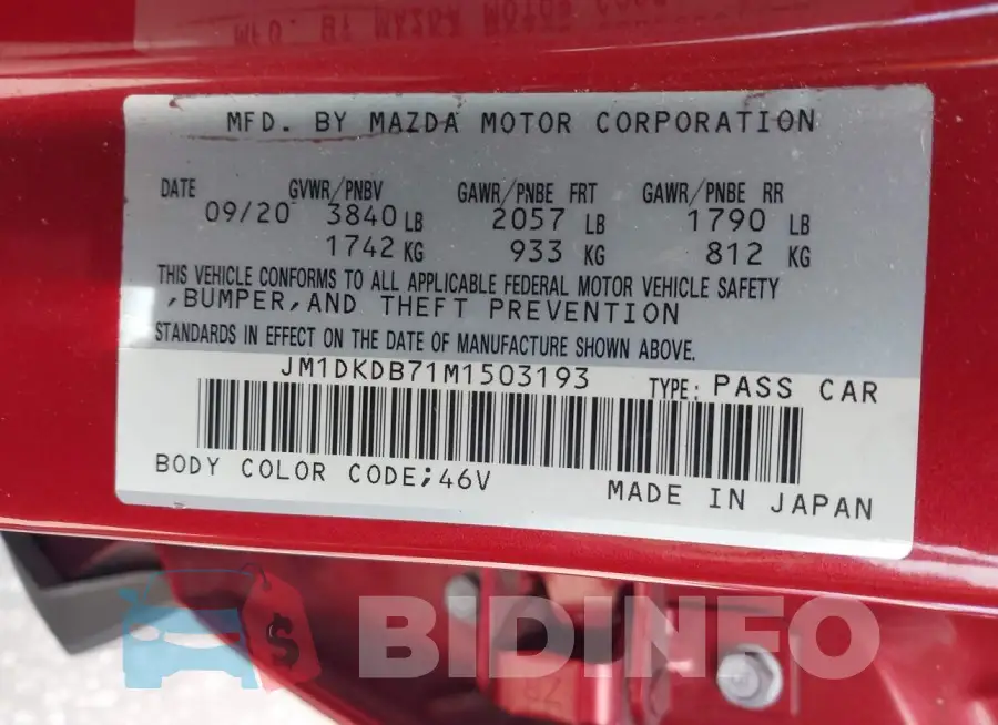 JM1DKDB71M1503193 Photo# 9