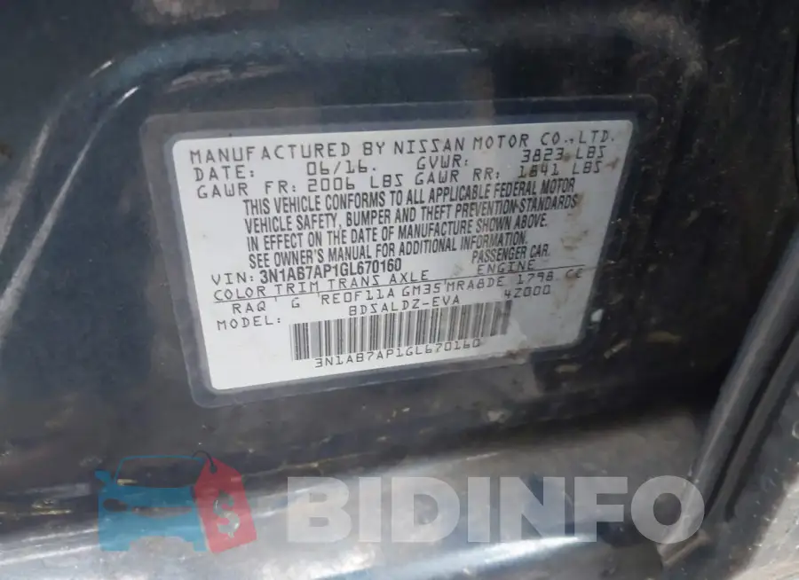 3N1AB7AP1GL670160 Photo# 9