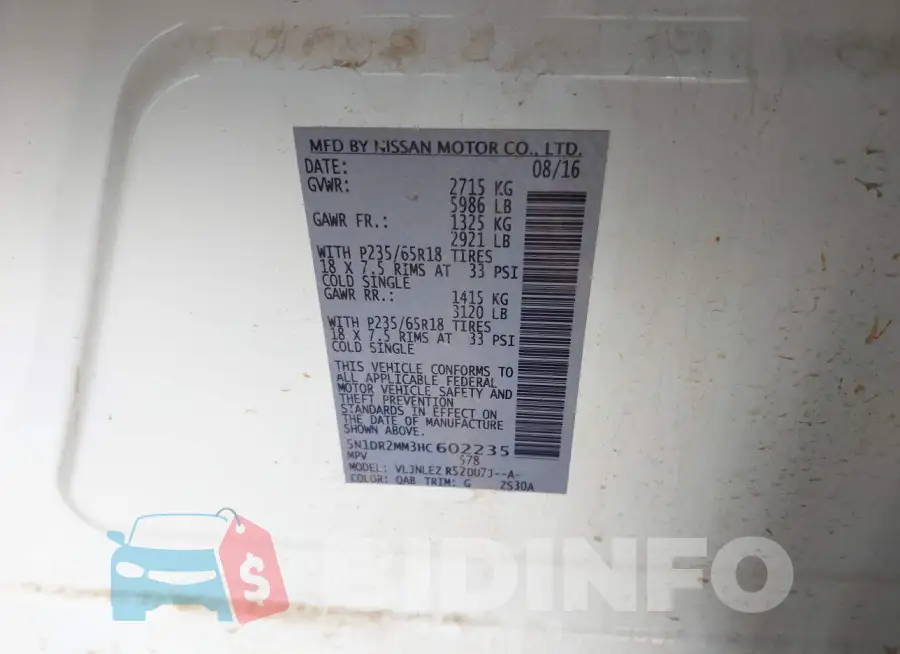 5N1DR2MM3HC602235 Photo# 9