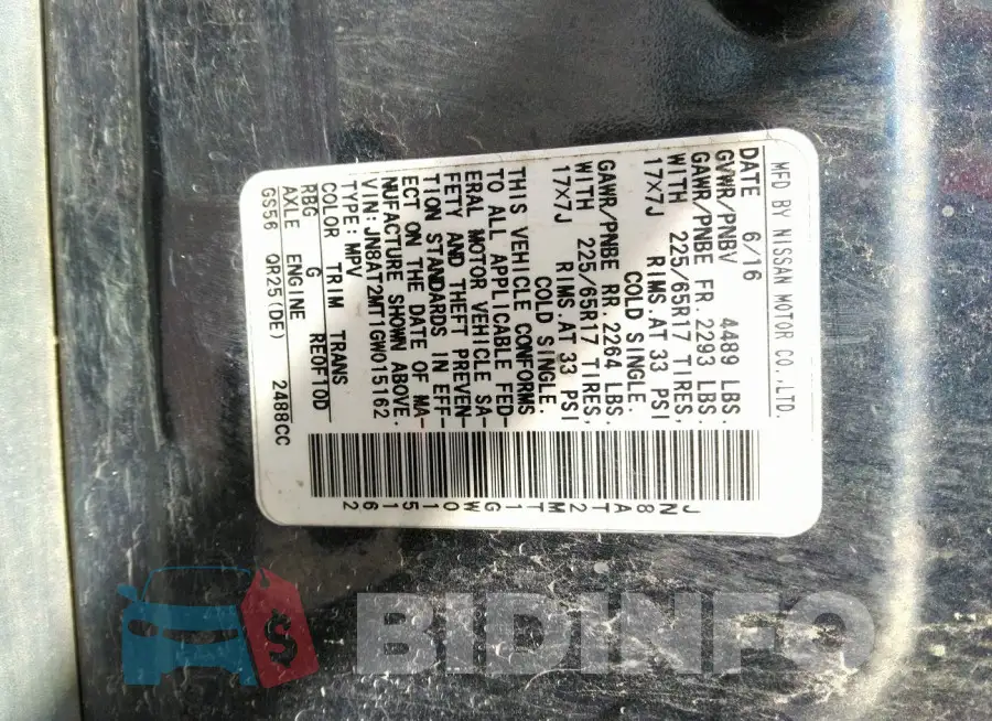 JN8AT2MT1GW015162 Photo# 9