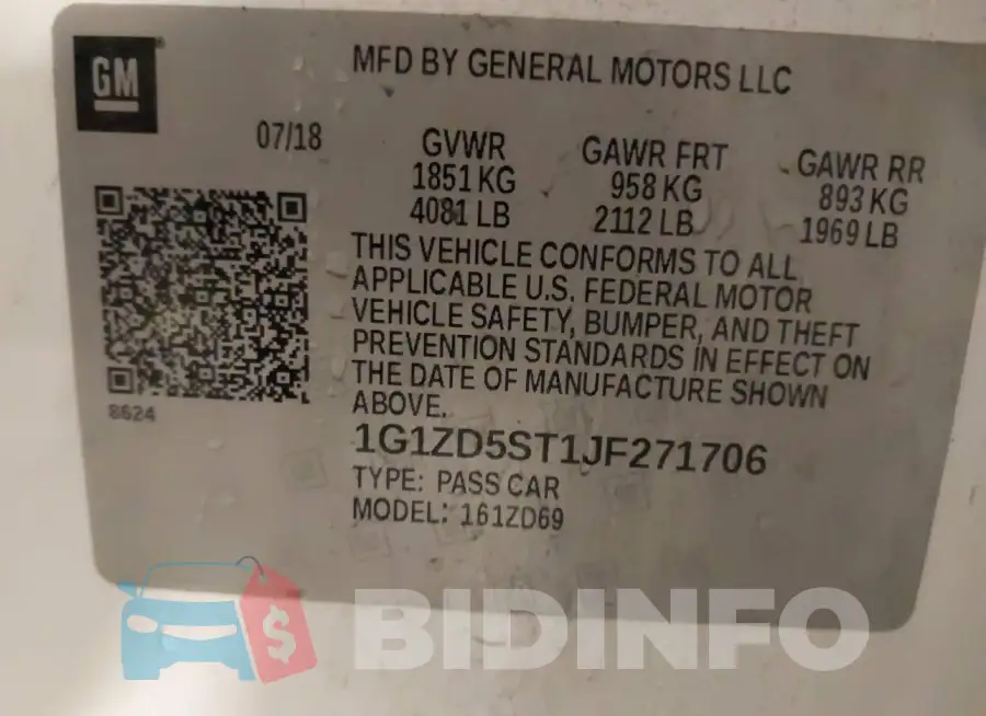1G1ZD5ST1JF271706 Photo# 9