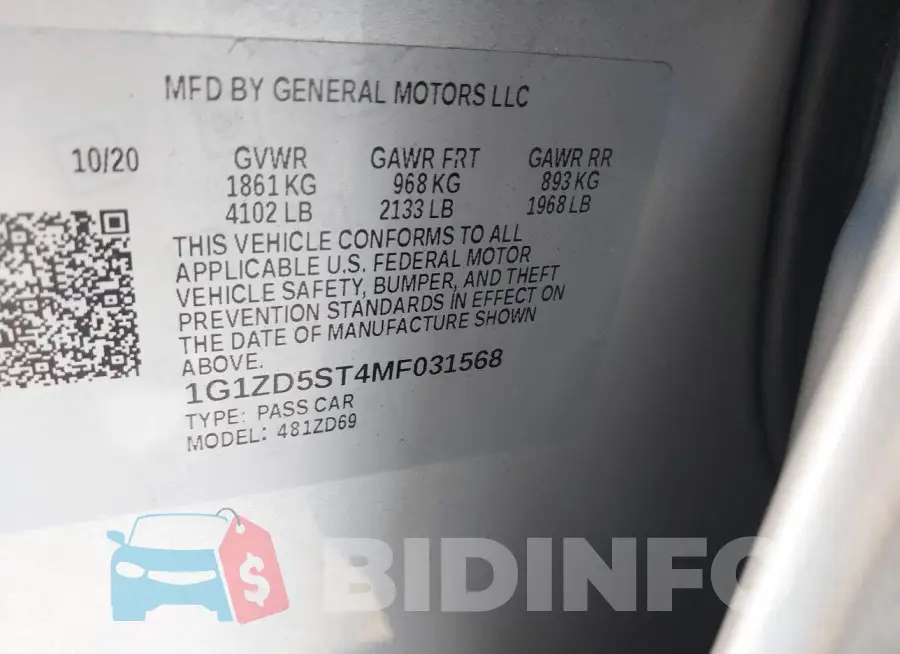 1G1ZD5ST4MF031568 Photo# 9