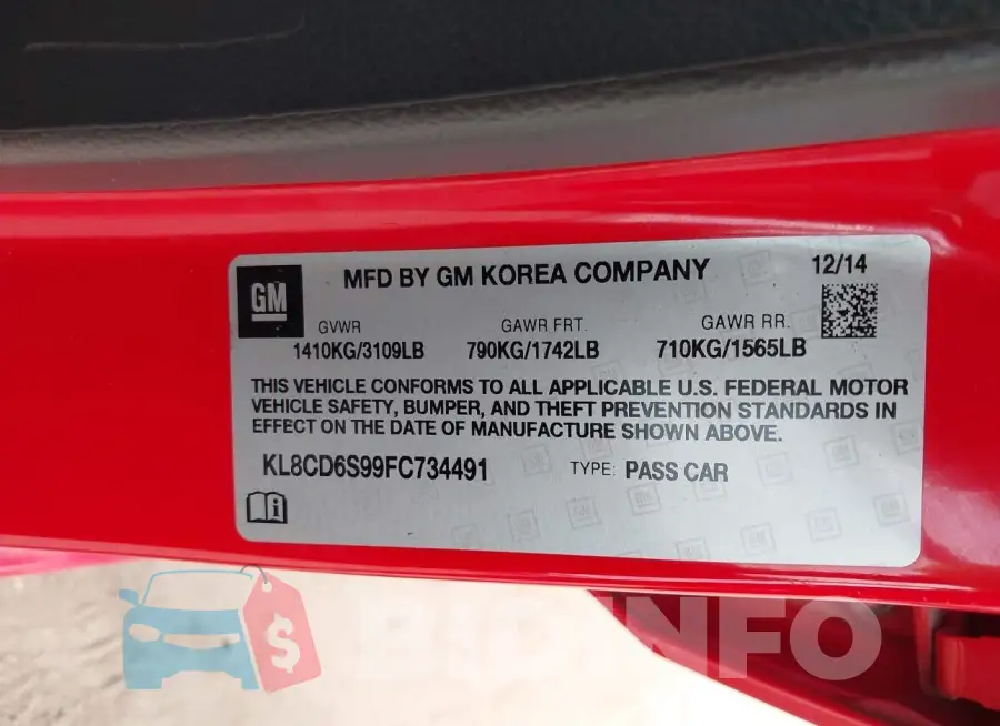 KL8CD6S99FC734491 Photo# 9