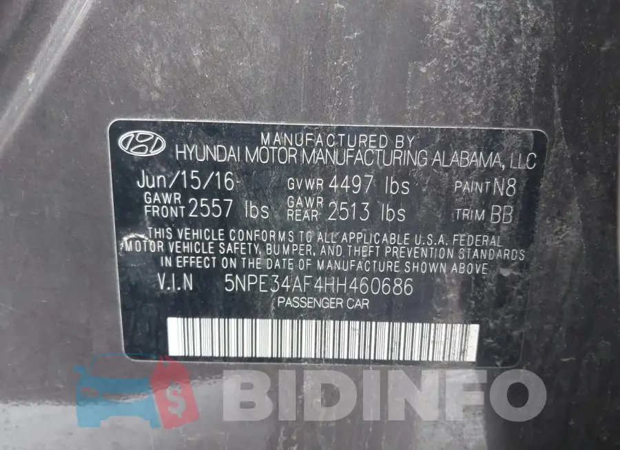 5NPE34AF4HH460686 Photo# 9