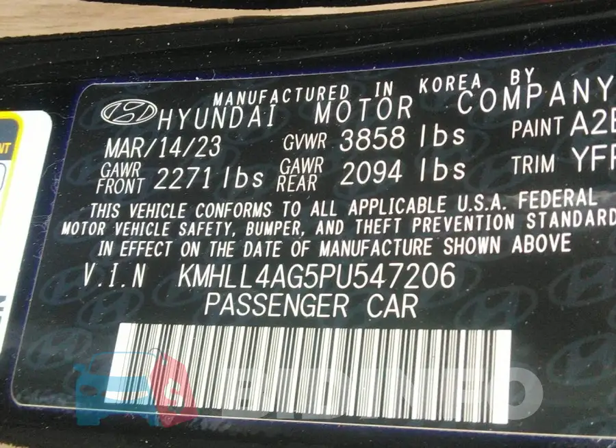 KMHLL4AG5PU547206 Photo# 9
