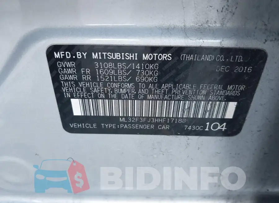 ML32F3FJ3HHF17188 Photo# 9