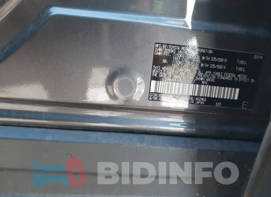 JTMA1RFV7KD020217 Photo# 9