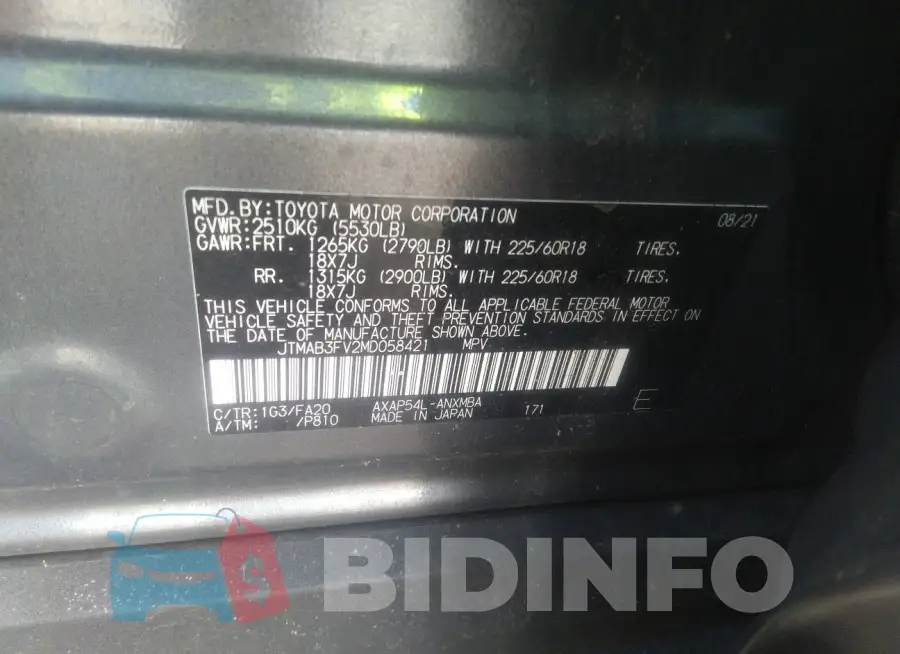 JTMAB3FV2MD058421 Photo# 9