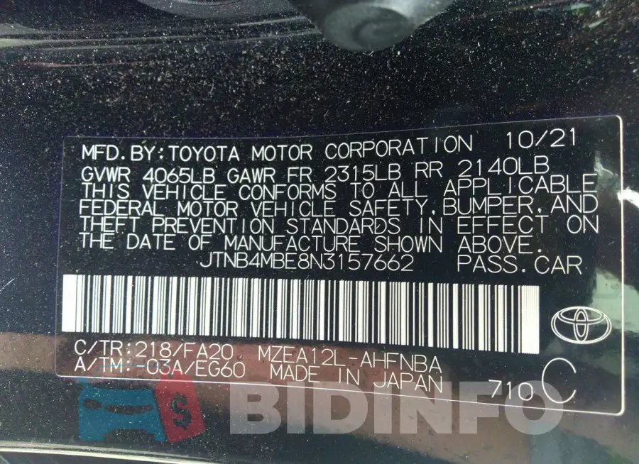 JTNB4MBE8N3157662 Photo# 9