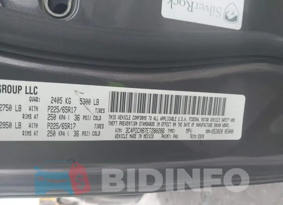 3C4PDCAB7ET280286 Photo# 9