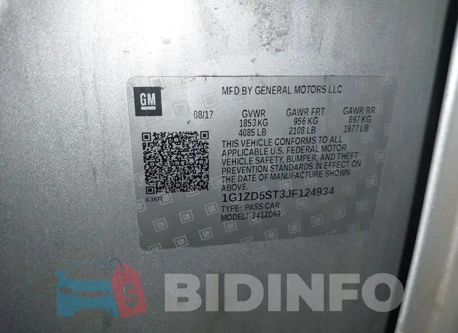 1G1ZD5ST3JF124934 Photo# 9