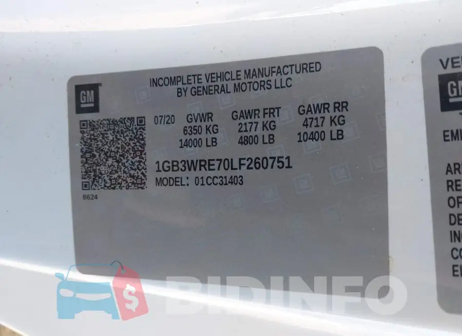 1GB3WRE70LF260751 Photo# 9