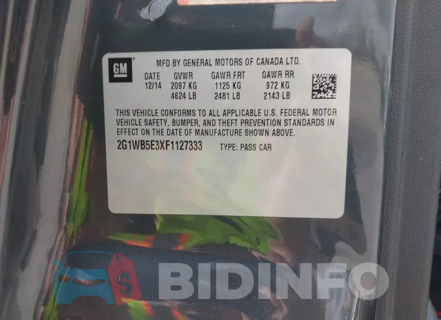 2G1WB5E3XF1127333 Photo# 9
