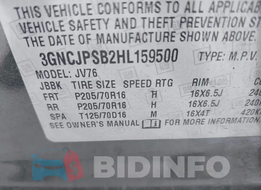 3GNCJPSB2HL159500 Photo# 9