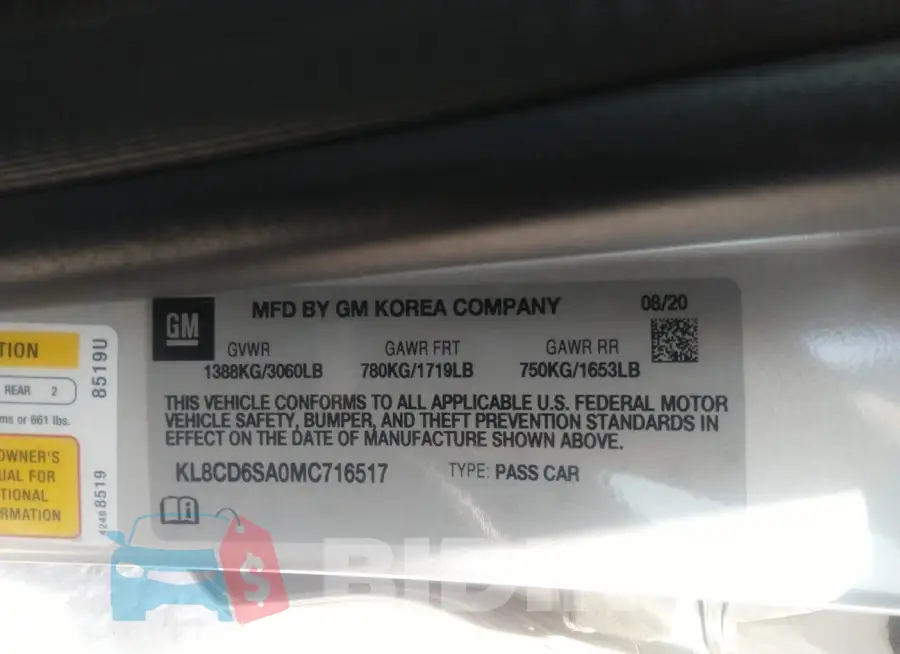 KL8CD6SA0MC716517 Photo# 9