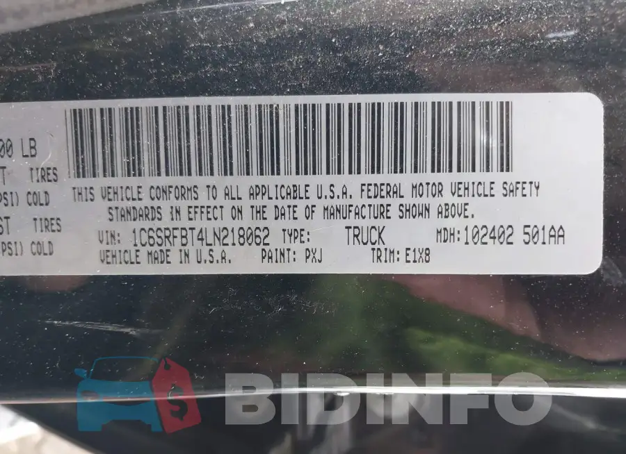 1C6SRFBT4LN218062 Photo# 9
