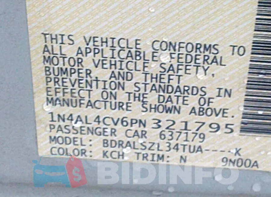 1N4AL4CV6PN321795 Photo# 9