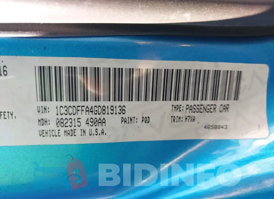 1C3CDFFA4GD819136 Photo# 9