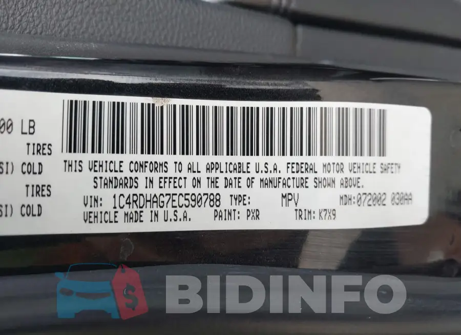 1C4RDHAG7EC590788 Photo# 9
