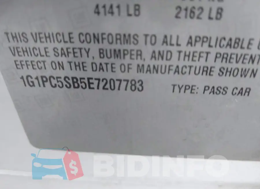 1G1PC5SB5E7207783 Photo# 9