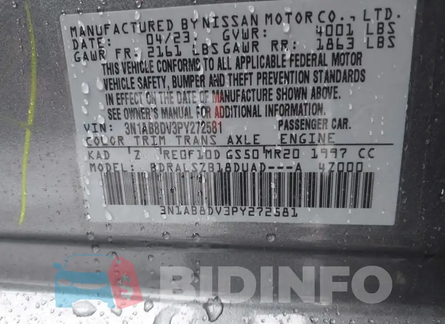 3N1AB8DV3PY272581 Photo# 9