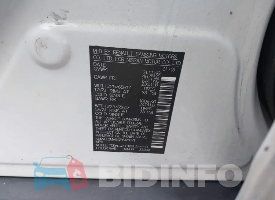 KNMAT2MV8GP648071 Photo# 9