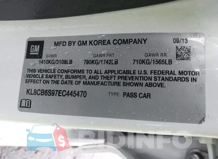 KL8CB6S97EC445470 Photo# 9