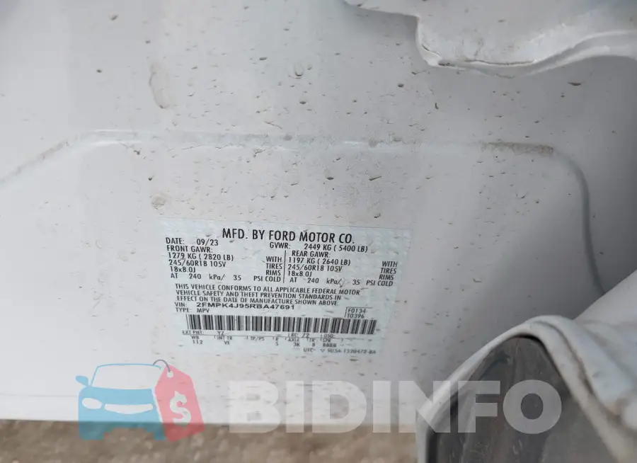 2FMPK4J95RBA47691 Photo# 9