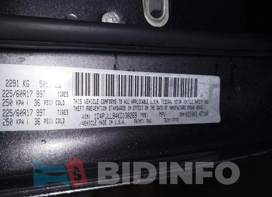 1C4PJLLB4KD130269 Photo# 9