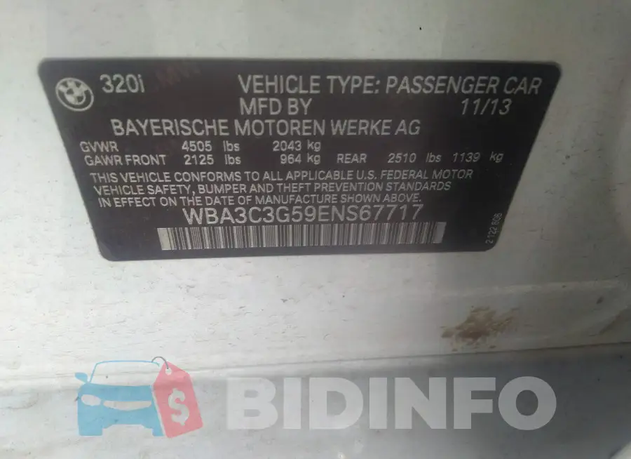 WBA3C3G59ENS67717 Photo# 9
