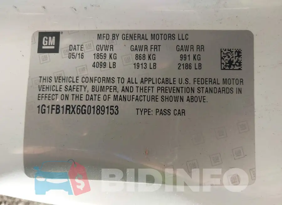 1G1FB1RX6G0189153 Photo# 9