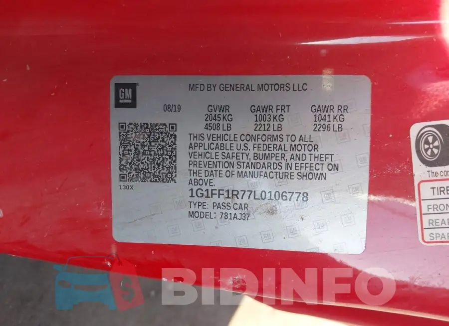 1G1FF1R77L0106778 Photo# 9