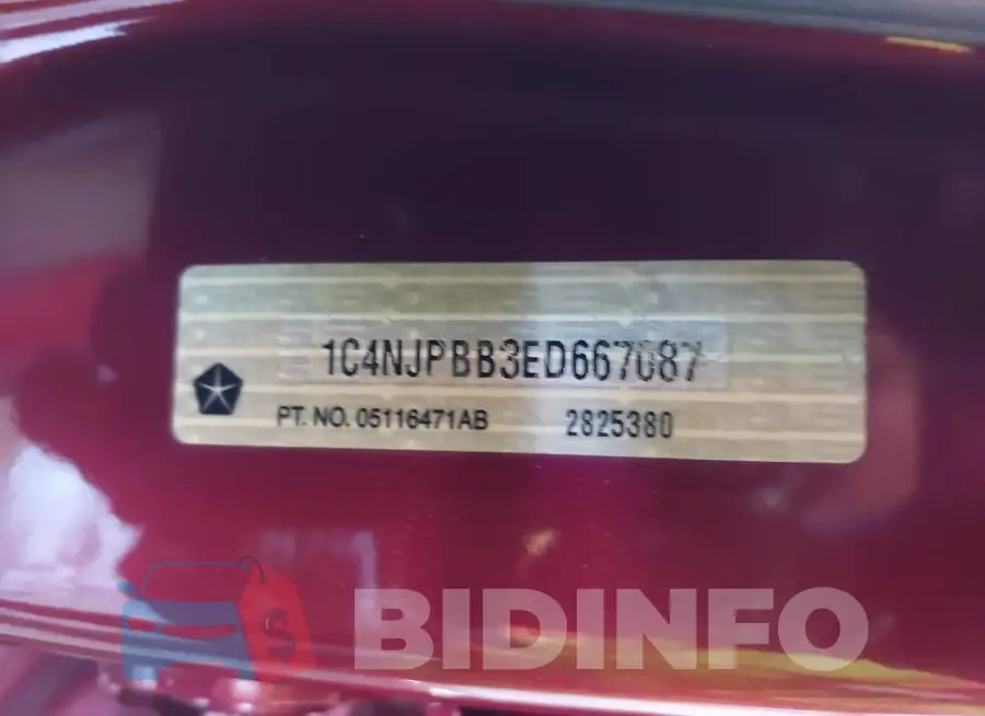 1C4NJPBB3ED667087 Photo# 9