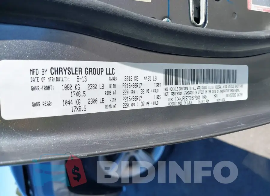 1C4NJPCB7ED577164 Photo# 9