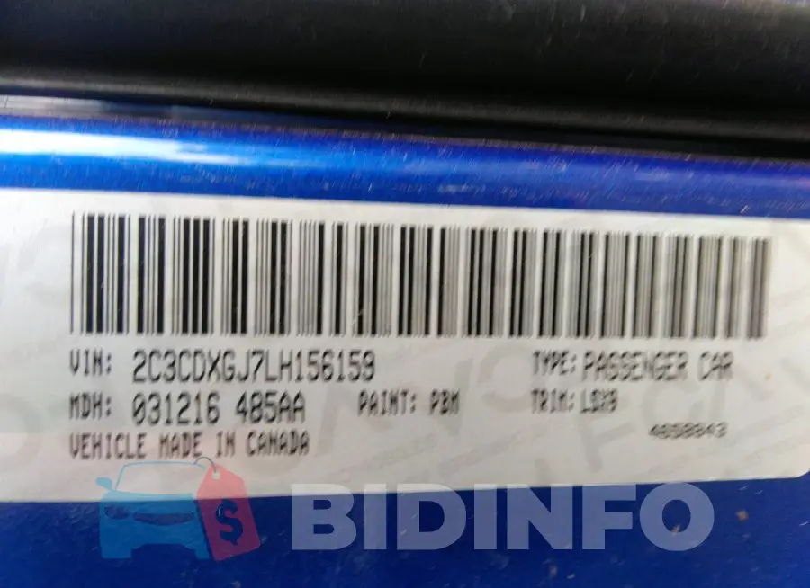 2C3CDXGJ7LH156159 Photo# 9