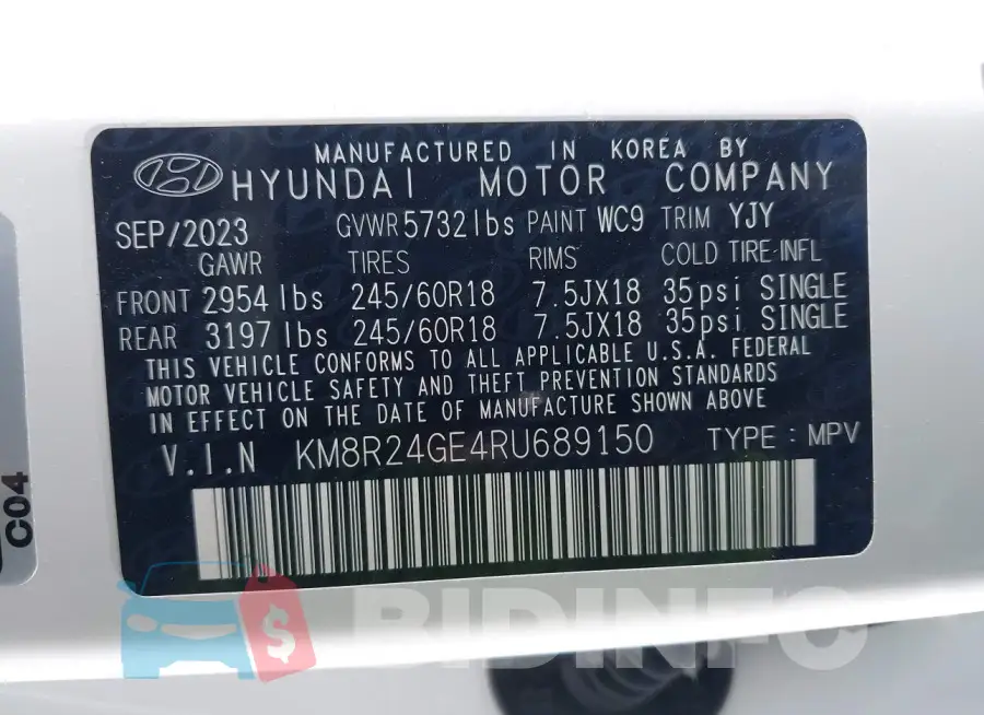 KM8R24GE4RU689150 Photo# 9