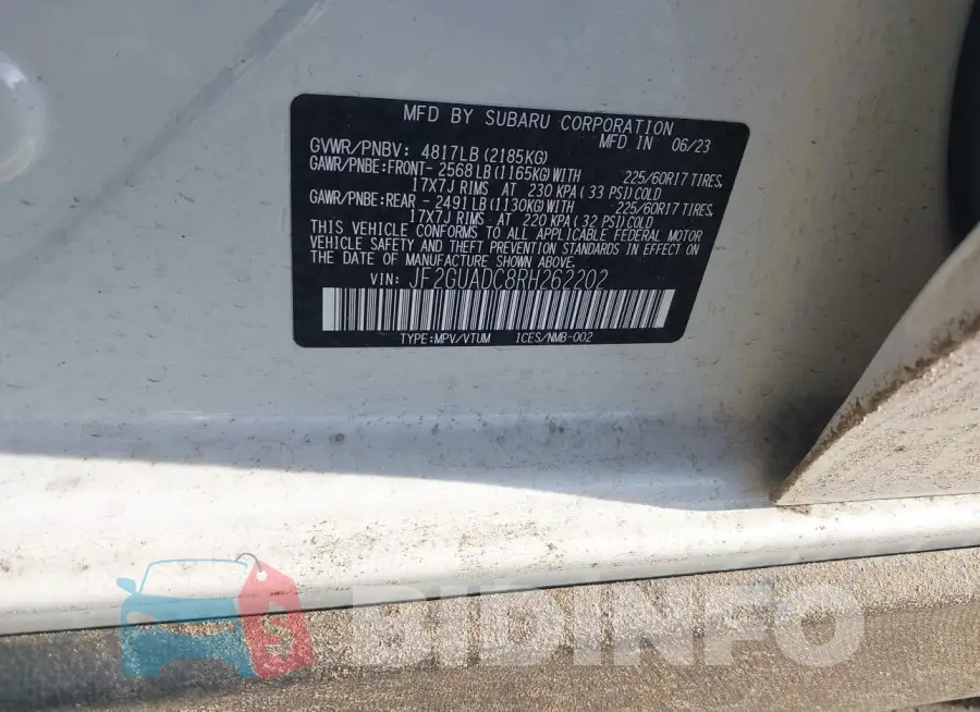 JF2GUADC8RH262202 Photo# 9