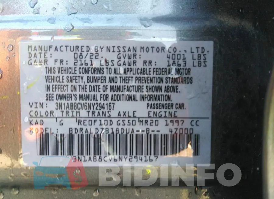 3N1AB8CV6NY294167 Photo# 9