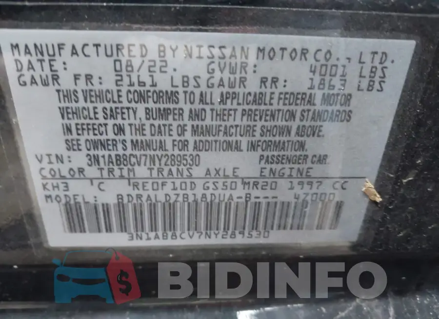 3N1AB8CV7NY289530 Photo# 9