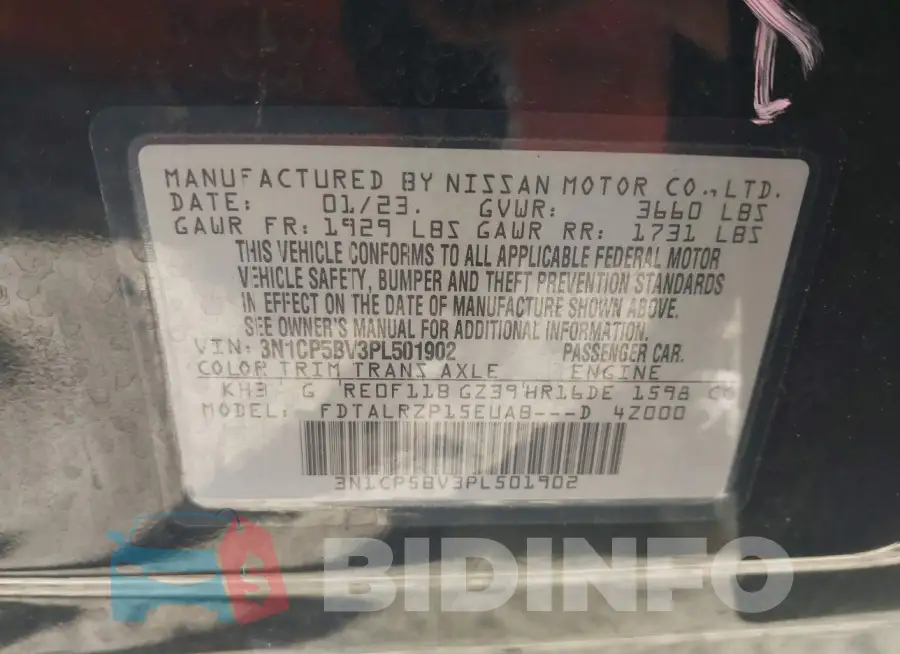 3N1CP5BV3PL501902 Photo# 9