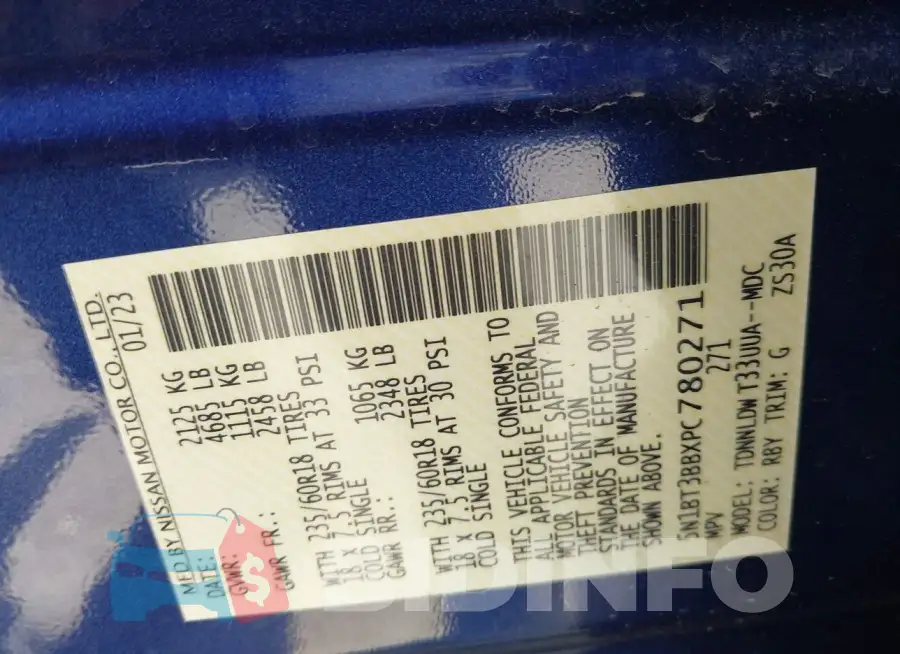 5N1BT3BBXPC780271 Photo# 9