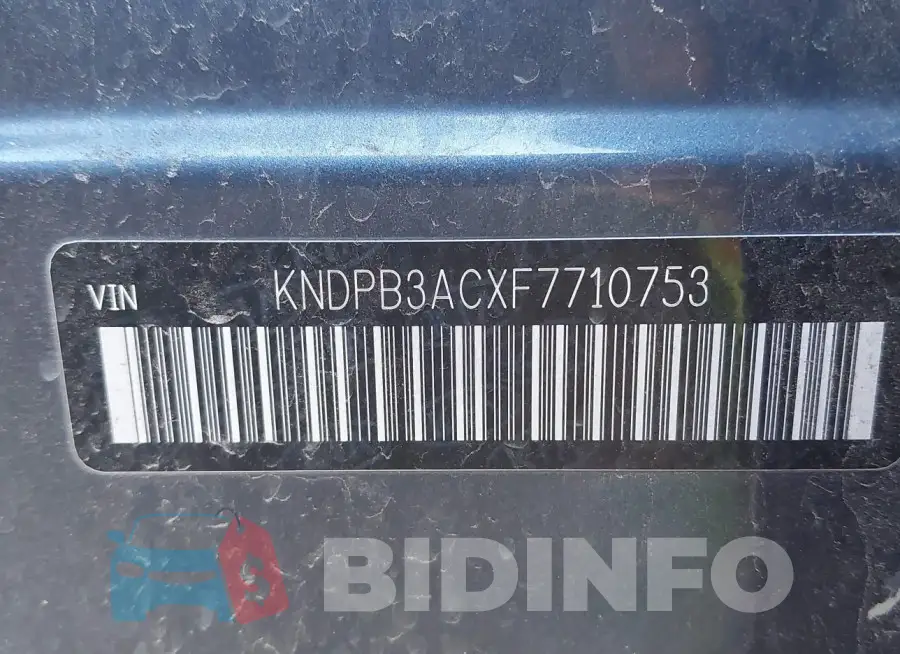 KNDPB3ACXF7710753 Photo# 9