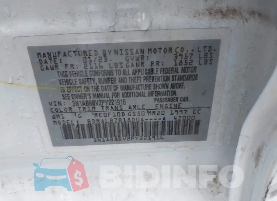 3N1AB8BV2PY221916 Photo# 9