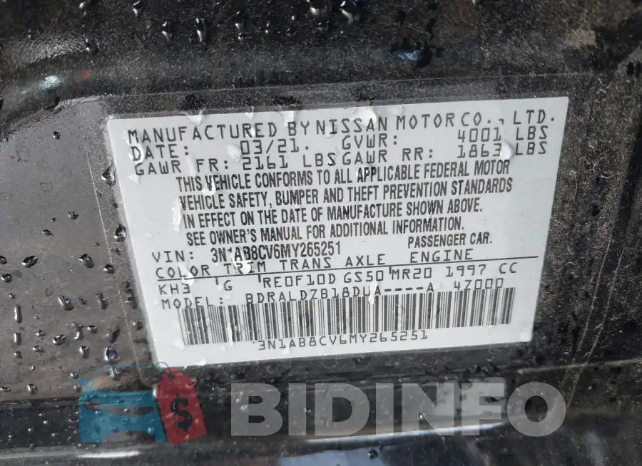 3N1AB8CV6MY265251 Photo# 9