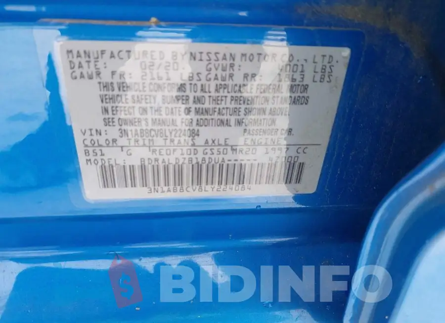 3N1AB8CV8LY224084 Photo# 9