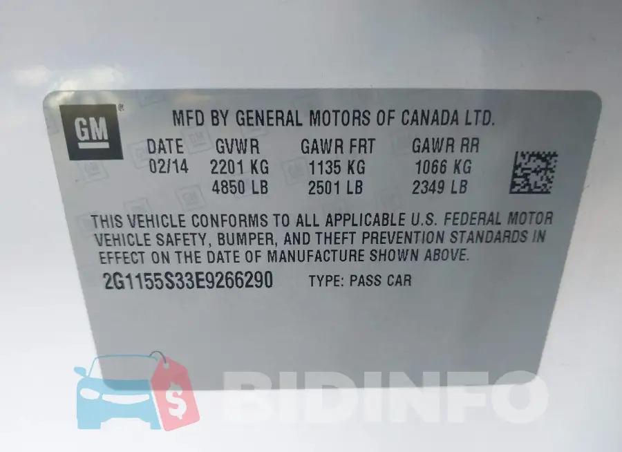 2G1155S33E9266290 Photo# 9