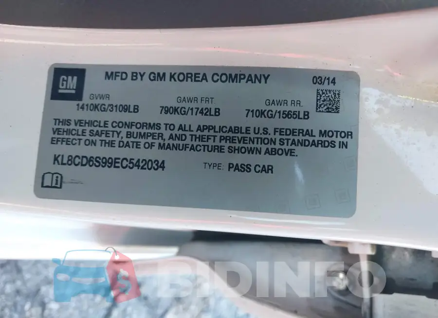 KL8CD6S99EC542034 Photo# 9